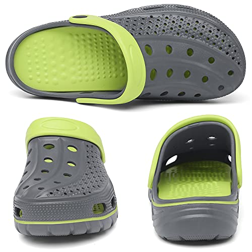 Image of ChayChax Men's and Women's Arch Support Clogs Garden Shoes Slip-on Outdoor Beach Water Sandals with Removable Cushion Footbed