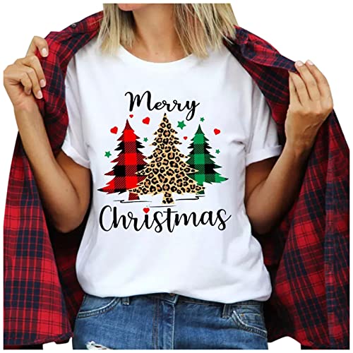 Womens Criss Cross Xmas Santa T-Shirt Santa Xmas Santa Stripe Stars Tops t Shirts for Teens Graphic Graphic Long Sleeve Tops for Womens Baby Girl Graphic tees(A1-Red,XXXL)