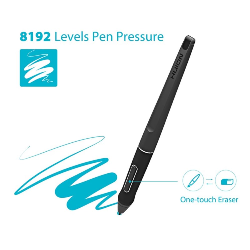Stylet numérique de précision PW507 pour écrans tactiles, stylet intelligent pour tablette HUION Kamvas Pro 12/13/16/Kamvas 16/20