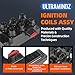 Ignition Coil Pack & Spark Plugs for Ford Explorer 4.0 91-05 Ranger 4.0 3.0 90-11 4.2 F150 E-150 E-250 97 Aerostar 4.0 90-97 for Mercury Mountaineer 4.0 98-06 for Mazda B3000 B4000 94-04 DG459 DGE446