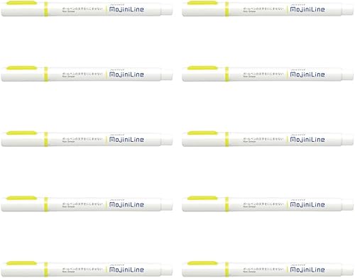 Zebra B-WKS22-Y Resaltador, línea Just Fit Mozini, amarillo, 10 unidades