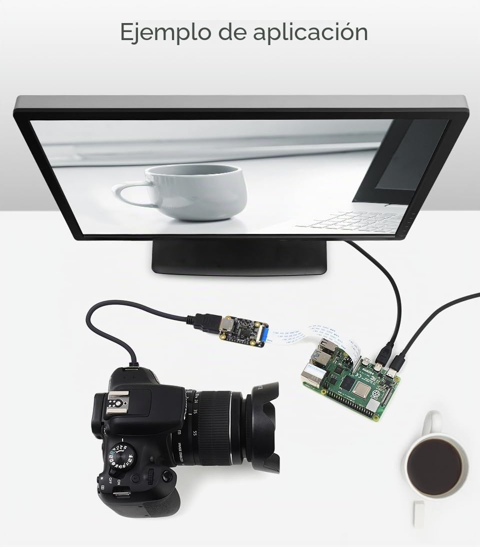 Waveshare HDMI to CSI Adapter for Raspberry Pi Series, HDMI Input Bridge, for PIKVM Project, Up To 1080p@30fps Support from HDMI Input, Backward Compatible