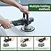 Ginour Buffer Polisher, 6 inch Dual Action Buffer for Car Detailing, Variable Speed Random Orbital Car Buffer with 2 Handles, 5 Buffer Polisher Pads (Number of Items 8)