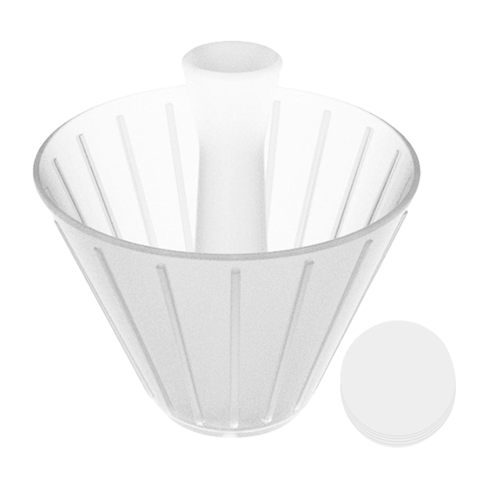 Sisyeuo Portable Fold Paper Drip Coffee Holders Stand Efficient Cone Brewing Set for Travels Cone Coffee Paper Stand