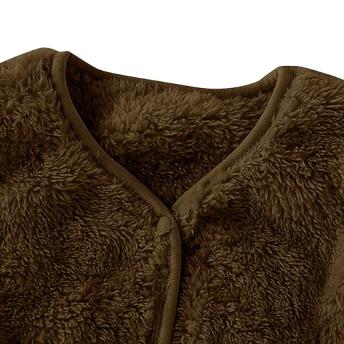 Toddler Boys Girls Fleece Vest Kids Polar Fleece Snap Jacket Sleevless Fall Winter Warm Outerwear with Pockets 6M-5T2