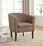 Home Life Armen Linon Brown Sofa Arm Club Chairs Linen Finish