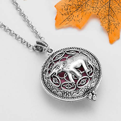 Collar difusor de aceites esenciales con diseño elefante miniatura 2