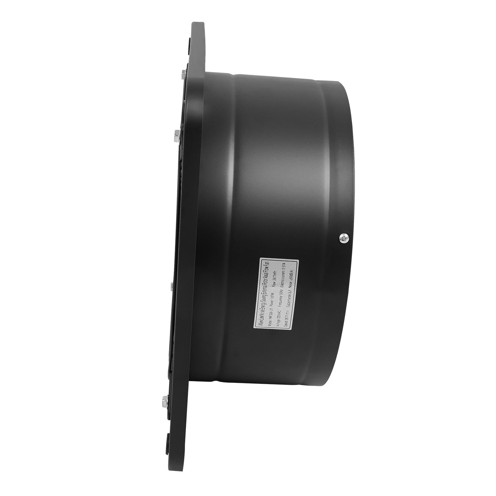 Ventilador extractor de 300 mm, 2677 m³/h, ventilador de pared, ventilador de baño con tapa de retorno, para cocina, baño, sótano, garaje