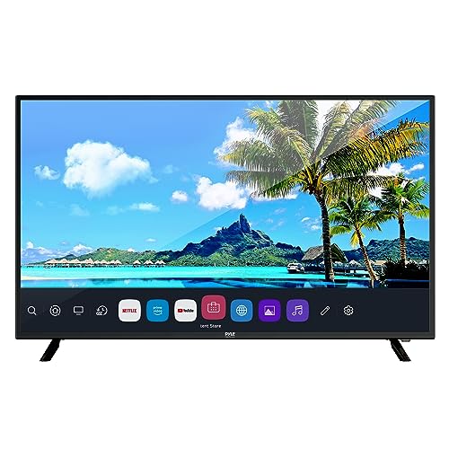 Image of Pyle 50 inch 2160p UHD Smart TV - Flat Screen Monitor HD DLED Digital /Analog Television w /Built-in WebOS Hub Operating System, HDMI, USB, AV, Full Range Stereo Speaker, Wall Mount, Includes Remote Control