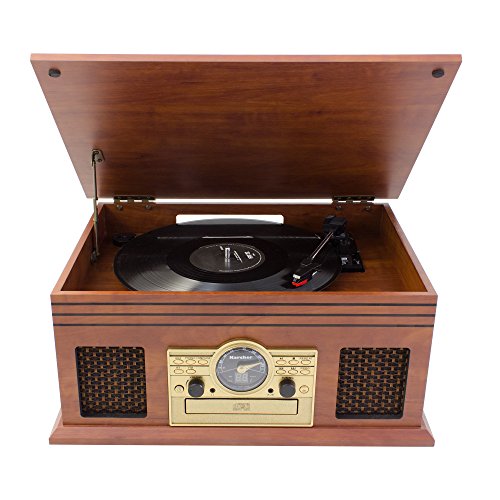 Karcher No-036 Centre de Musique nostalgique en Bois – Système Compact avec Platine, Lecteur CD, Bluetooth, Lecteur de… - Les Beatles, Paul McCartney, John Lennon, RIngo Starr, George Harrison Karcher No-036 Centre de Musique nostalgique en Bois – Système Compact avec Platine, Lecteur CD, Bluetooth, Lecteur de… – Image 3