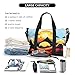 Sunrise Mountain Printed women's handbag, portable crossbody bag, suitable for fitness, travel.