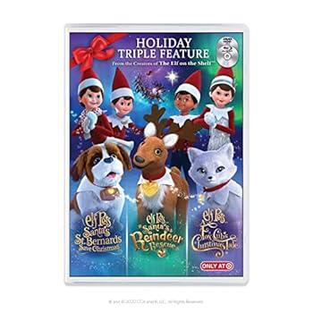 Blu-ray Elf on the Shelf Elf Pets: Holiday Triple Feature Blu Ray DVD Combo Book