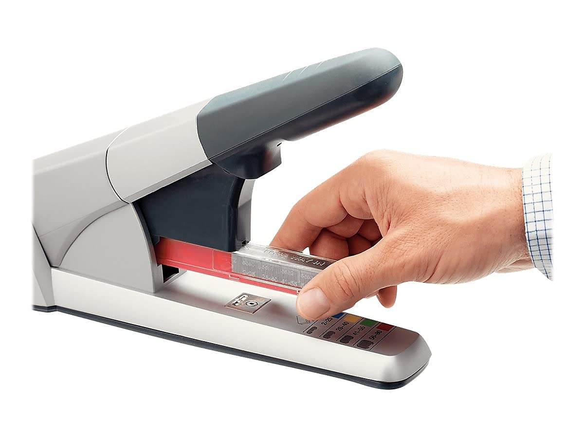 Rapid 02892 Heavy Duty Cartridge Stapler, 80 Sheet Capacity, Silver - Image 2