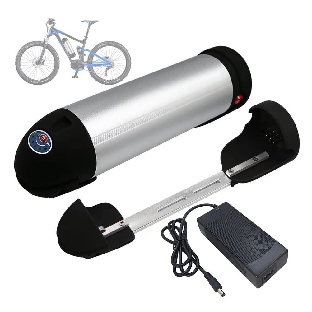 Batteria a Forma di Bottiglia d'Acqua, Pacco Batteria al Litio da 36 V e 48 V, 8 Ah, 10,4 Ah, 12 Ah, 15 Ah e 17 Ah, per Motore da 0 a 750 W con Caricabatterie