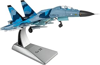 NATEFEMIN Alloy Russian Air Force SU-30MKK Fighter Aircraft Model Aircraft Model 1:100 Model Simulation Science Exhibition Model
