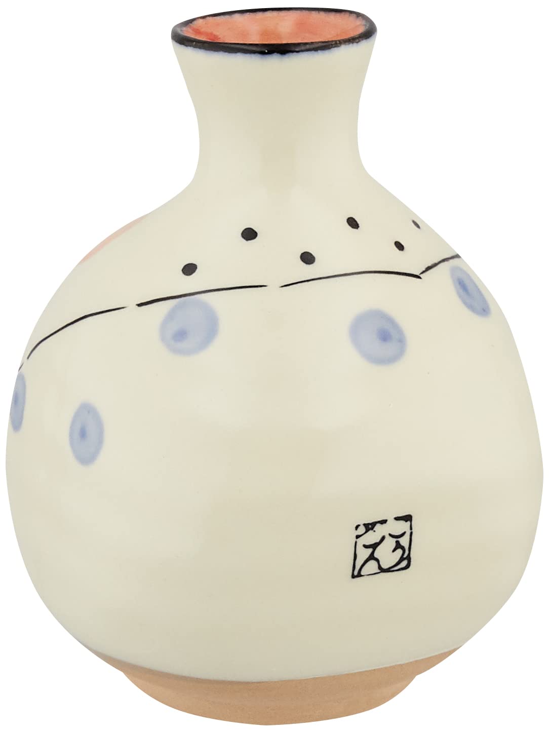 Mino Ware W20161 Sake Cup, Tokuri 2 Cups, 11.2 fl oz (330 ml), Hyottoko