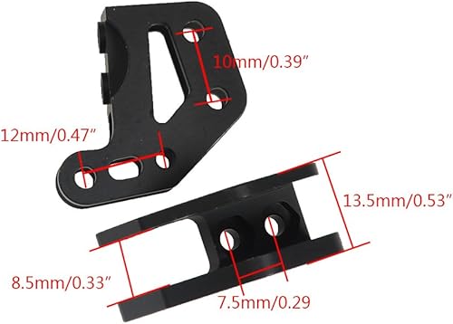 Miniatura 3 de Aleación doble inferior montaje de enlace de choque para 110 RC Crawler Axial Wraith 90018 RR10
