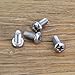 55 Pieces M5 x 10mm Machine Screws, Thread Pitch 0.8mm, Sutemribor M5 Phillips Pan Head Machine Screws, 304 Stainless Steel, Fully Threaded, Silver
