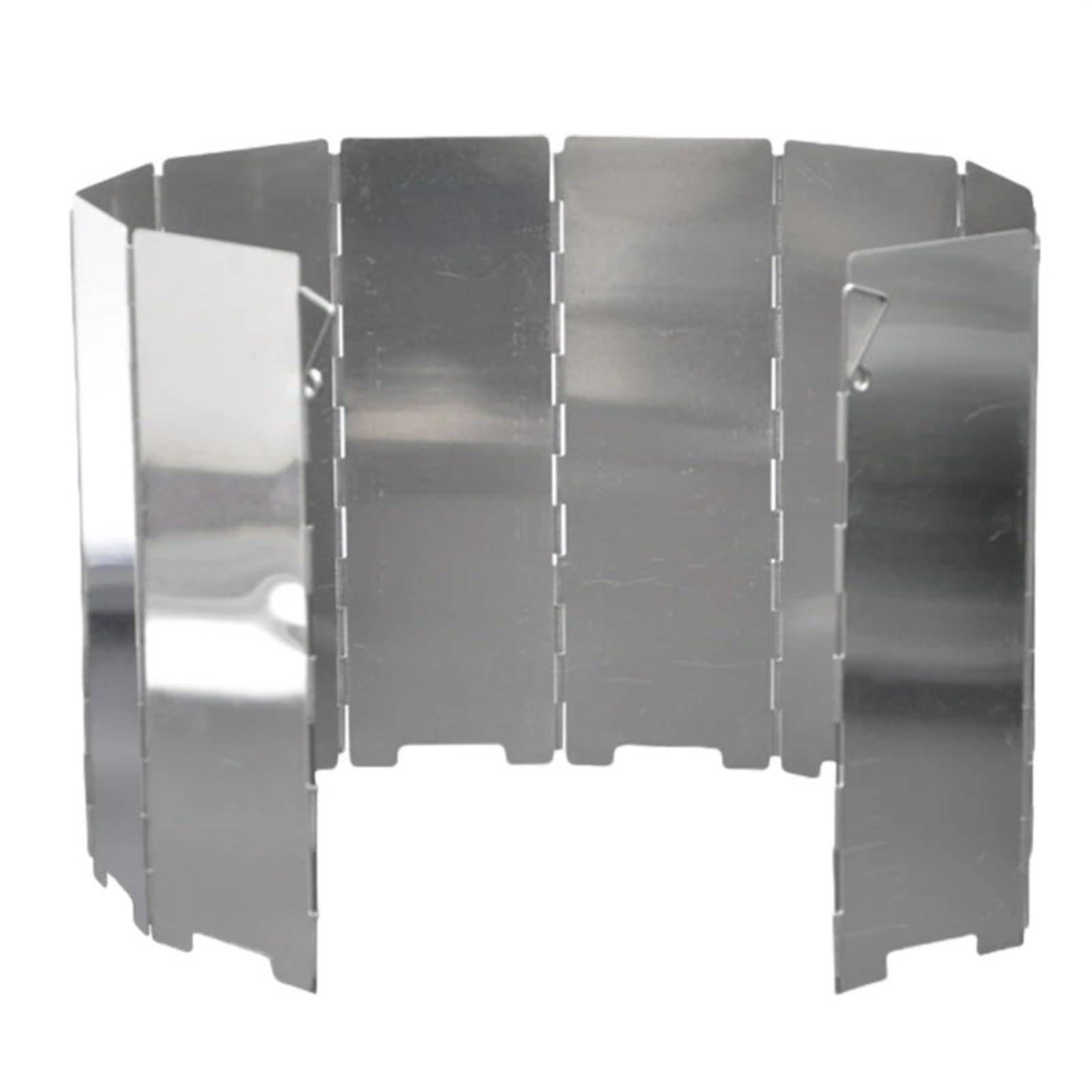 Pantalla de viento de 10 placas, estufa plegable de aluminio for exteriores, protección contra el viento, estufa portátil for acampar, protección contra el viento, cocina de Gas, deflectores de viento