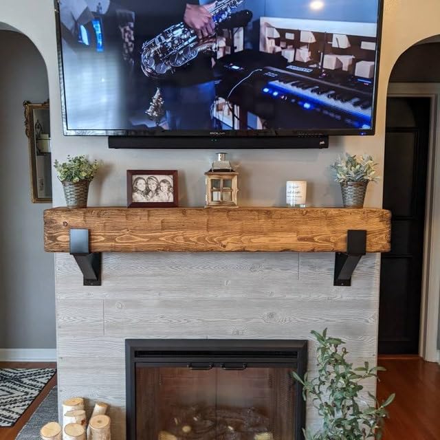 Premium Mantel Bracket Corbel 2 Pack, Heavy Duty Fireplace Shelf Bracket, Sturdy Supports and Easy Installation, Hand Made in USA (2, 7" x 7")