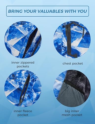Image of Wantdo Men's Mountain Waterproof Ski Jacket Windproof Rain Jacket Winter Warm Hooded Coat