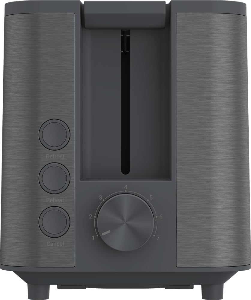 Grundig TA 7340 - Tostapane, potenza 950 Watt, funzione pop-up automatica e centraggio del pane, regolazione variabile, cassetto raccogli briciole estraibile, 2 vani per arrosti, avvolgicavo, in