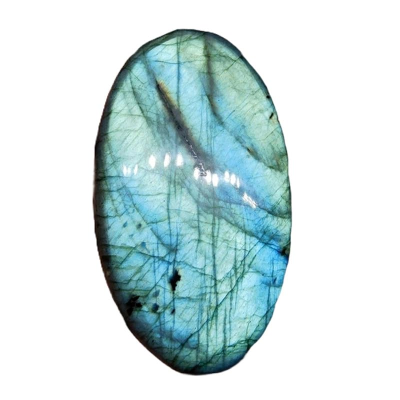 Labradorite bleue cabochon 61x36mm pour création de bijoux de forme ovale GH_NAT_00080