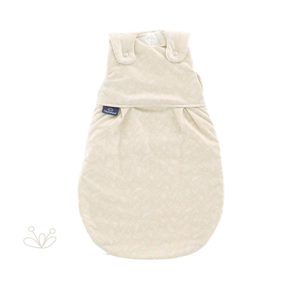 TRÄUMELAND – LIEBMICH Babyschlafsack Garden | atmungsaktiver Babyschlafsack | 2.5 TOG | mitwachsender Ganzjahresschlafsack für Sommer und Winter |Öko-Tex 100 zertifiziert | ab 0 Monate