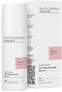 10% Niacinamide Serum 50ml I with Ectoine & Hyaluronic Acid I Brightening & Smoothing Serum I reduces acne marks, dark spots & excess sebum I minimizes pores