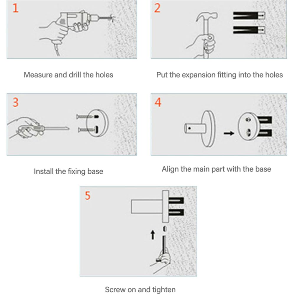 Juego de Accesorios de baño de Acero Inoxidable Negro Toallero Toallero Toallero de Papel Toallero para Colgar Hardware Almacenamiento en Rack Colgante, Anillo de Toalla B