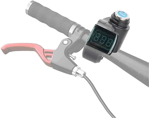 Miniatura 6 de Socobeta Voltímetro eléctrico del acelerador 19x12x5 con pantalla de voltaje digital verde y cerradura para triciclo de scooter E