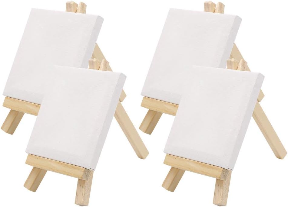 Yctze Mini Wooden Easel Set for Art Painting, Drawing, Craft, Wedding, and Home Decoration - for Everyday Decor