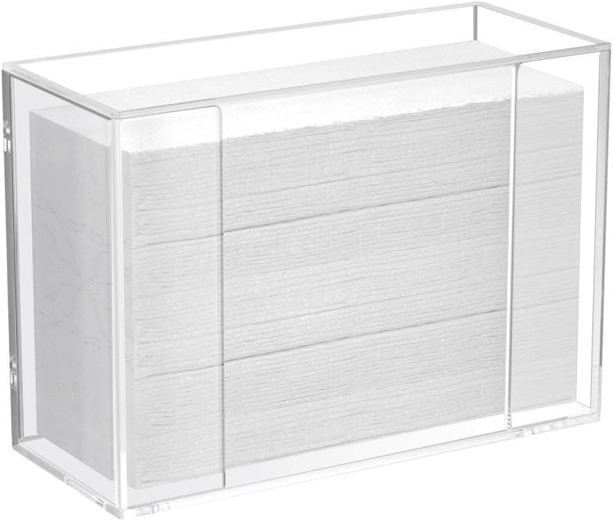 Flаѕh Sаlе Buу 1 gеt 1 HIIMIEI Acrylic Paper Towel Dispenser Wall Mount or Countertop for Multi-Fold Paper Towel,C-Fold, Zfold, Tri fold Hand Towel Holder, 4 Inch Width x 9.7 Inch Length x 6.5 Inch Height Flаѕh Sаlе Buу 1 gеt 1 HIIMIEI Acrylic Paper Towel Dispenser Wall Mount or Countertop for Multi-Fold Paper Towel,C-Fold, Zfold, Tri fold Hand Towel Holder, 4 Inch Width x 9.7 Inch Length x 6.5 Inch Height