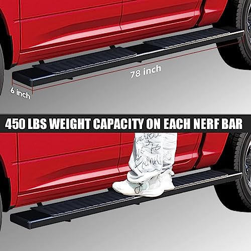 Image of COMNOVA 6 Inches Running Boards Compatible with 2015-2026 Chevrolet Colorado /GMC Canyon Crew Cab, Running Boards & Steps for Colorado (Black)