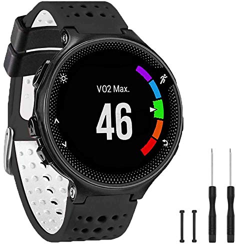 Image of Band Compatible with Garmin Forerunner 235, Soft Silicone Replacement Watch Band Strap Wristband for 220 /230 /235 /620 /630 /735XT /235 Lite Smart Watch for Women Men