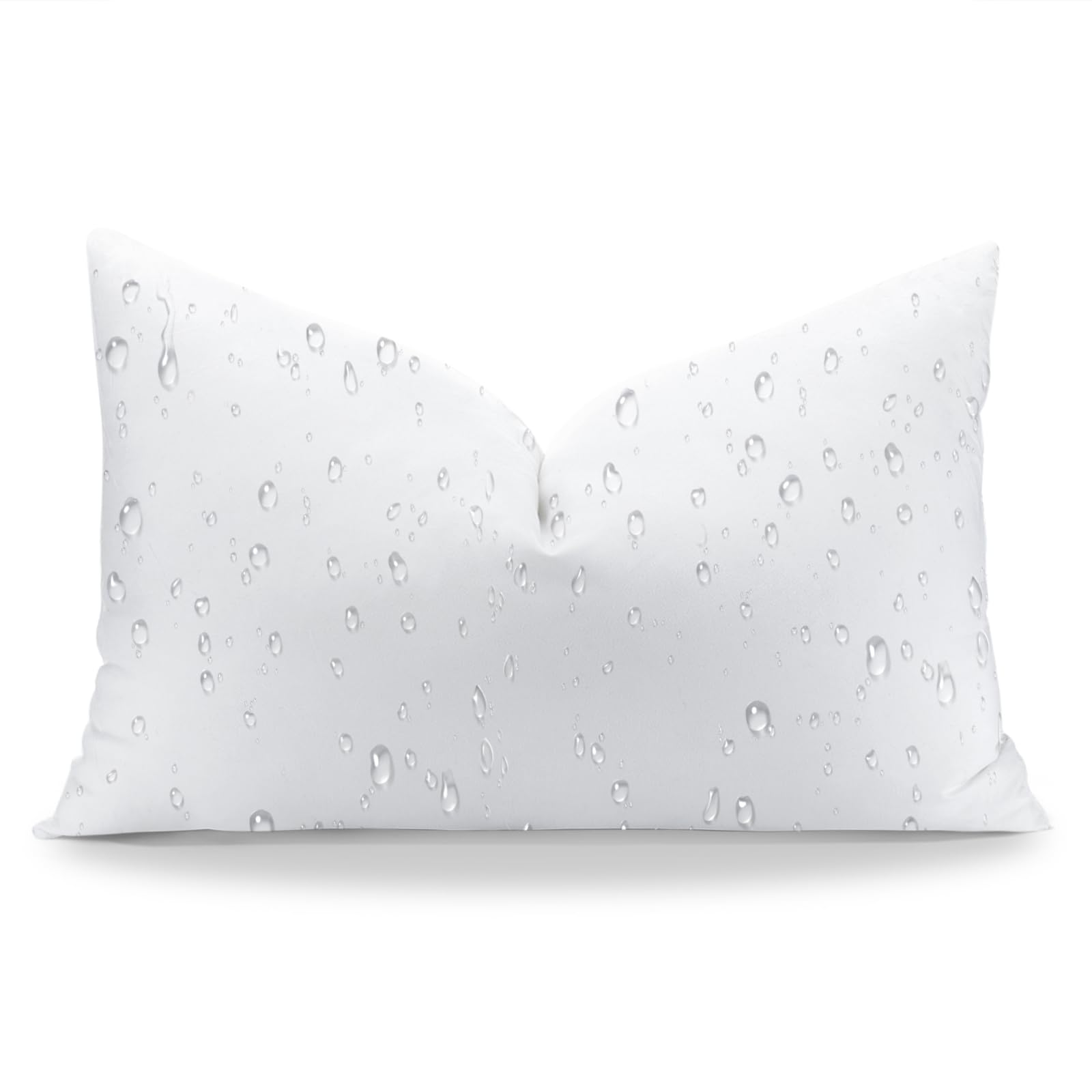 Artscope 12x20 Outdoor Pillow Inserts, Synthetic Down Waterproof Lumbar Throw Pillow Inserts, Soft Decorative Outdoor Pillows for Couch Sofa Bed Patio