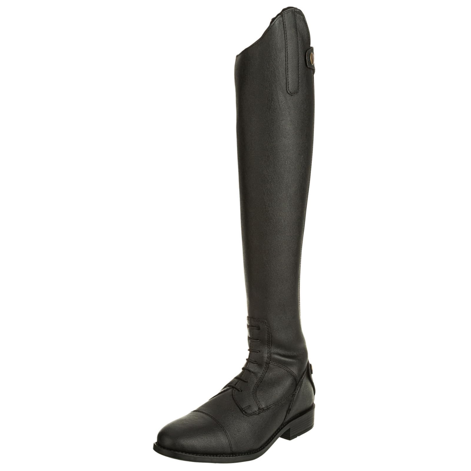 RL24 - Winter Reitstiefel für Damen Calgary – warme Damenstiefel zum Reiten – Stiefel aus Kunstleder mit Teddyfell & Reißverschluss – Winterstiefel in schwarz – Größe 36-42