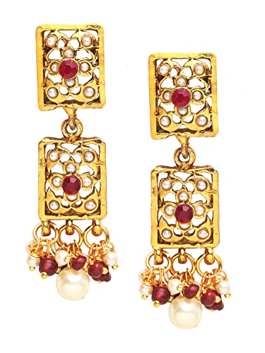 Traditional Choker Necklace Set with Earrings (YBNK_50343)