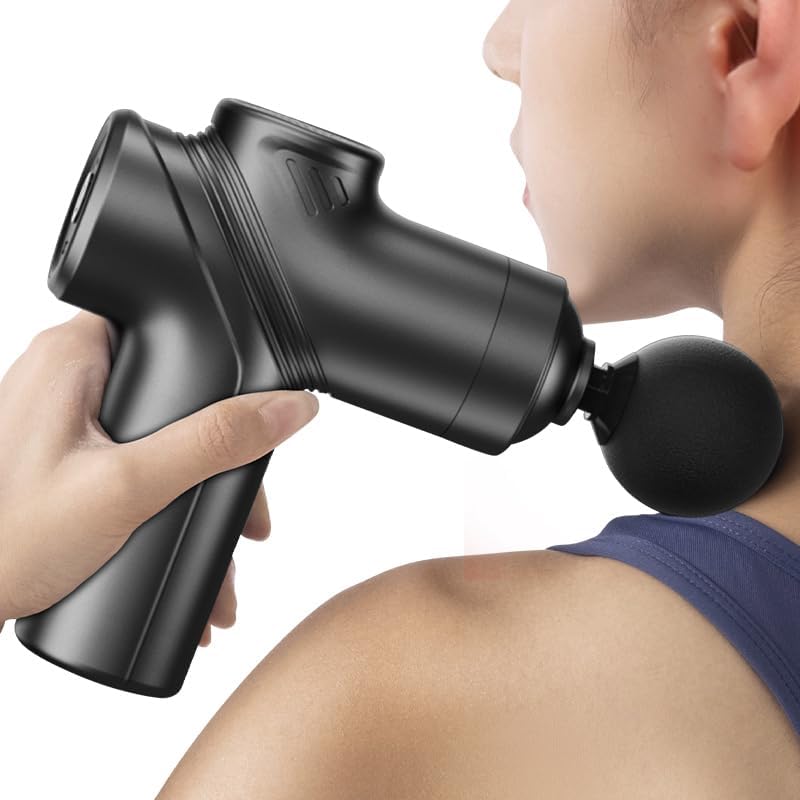 Mini Deep Tissue Massage Gun, Compact Percussion Muscle Massager for Back Neck Pain Relief