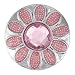 Ginger Snaps PINK HIPPIE FLOWER SN15-18 Interchangeable Jewelry Snap Accessory