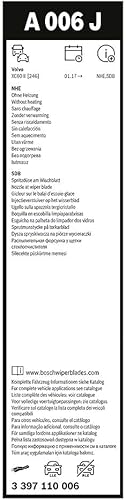 Vista 144 de BOSCH 3397007586 AeroTwin - Juego de 2 limpiaparabrisas de repuesto para lado del conductor y del pasajero, juego de 2 (27 y 20 pulgadas), bloqueo