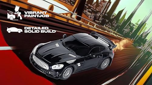 Amazon Brand - Jam & Honey Remote Control Car for Kids | High-Speed RC Car with Rechargeable Lithium Battery | Type-C Charging | LED Headlights | Black - Image 3