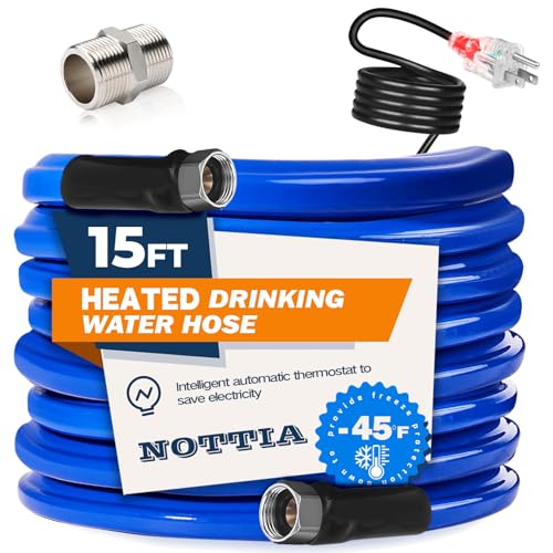 Nottia 15FT Heated Water Hose for RV