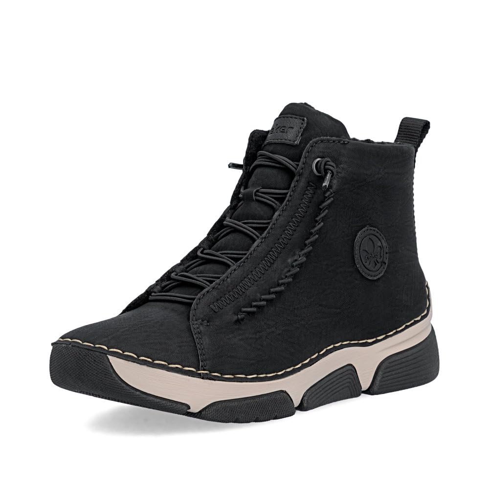 Rieker Damen Stiefeletten 45912-00 Schwarz Gr. 38