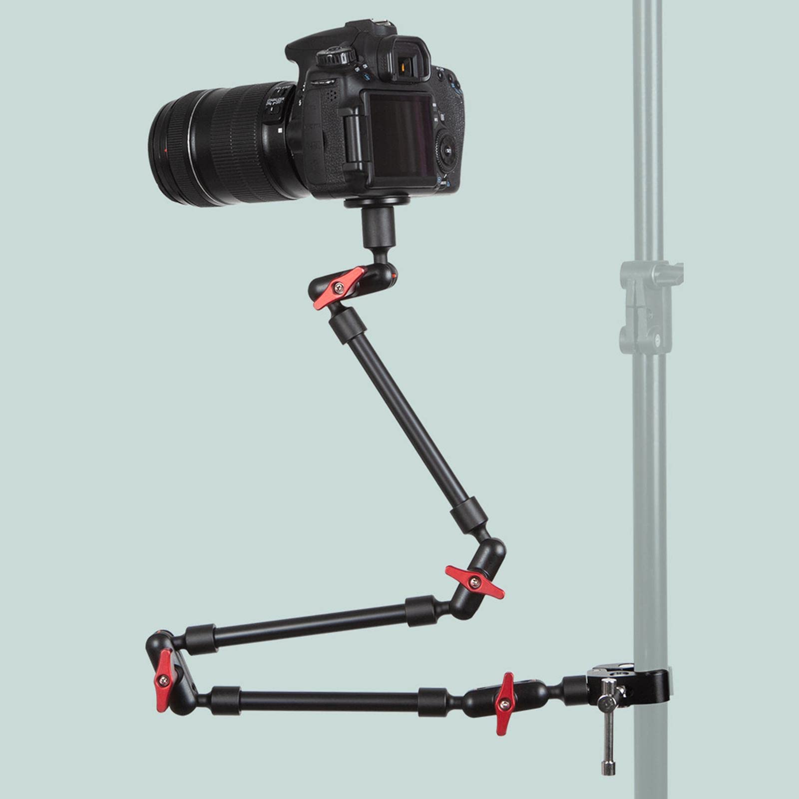 3 Pièces Support Articulé Polyvalent Bras Flexible Montage Aluminium Réglable Friction Adaptée aux Vidéos