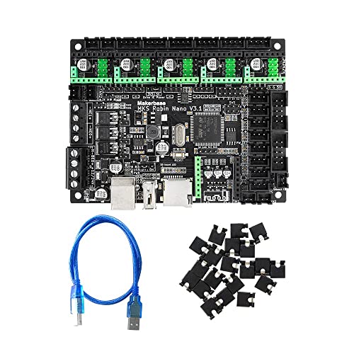 Supporto: (UART3) HANLEES Makerbase MKS Robin Nano V3 32Bit 168Mhz F407 Scheda di Controllo Stampante 3D Scheda madre Parti 3D Schermo TFT Stampa USB VS Nano V2 (solo scheda madre)