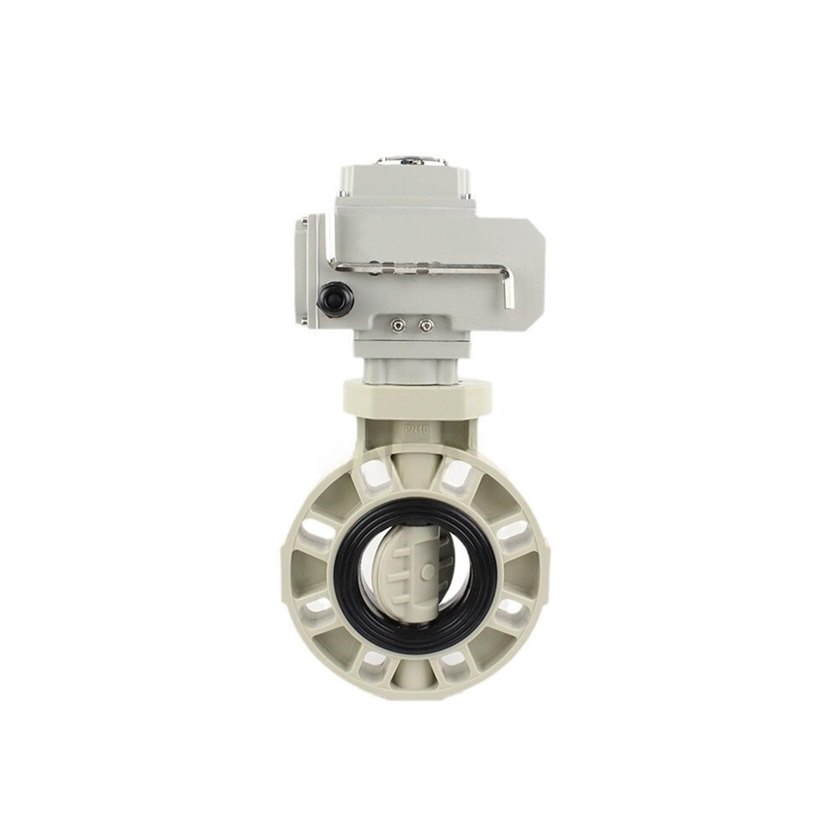 PPH Electric Valve DN100 Clamped PPH Flanged Valve Sewage Two Way Valve(DN100)