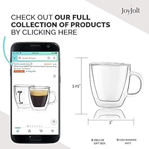 Joyjoltsavordoublewallinsulatedglassesespressomugssetof254ounces Urban Country Home Decor Joyjolt savor double wall insulated glasses espresso mugs set of 2 54 ounces urban country home decor