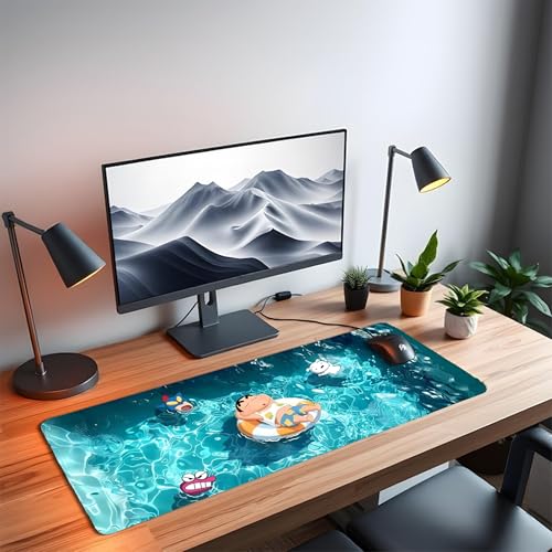 Image of XL Extended Gaming Anime Mouse Pad | XXL Large Desk Mat 60x30cm for Laptop & PC | Non-Slip Rubber Base, Waterproof, Durable & Smooth Surface | Office, Gaming & Study