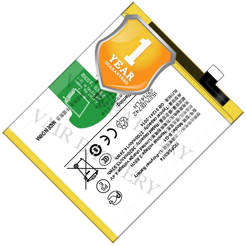 Image of Original B-G1 Battery Compatible for Vivo V15 Pro (Vivo 1818) - (3700mAh) - 1 Year Warranty K7